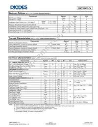 DMT35M7LFV-7 Datasheet Page 2