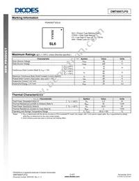 DMT6007LFG-13 Datasheet Page 2