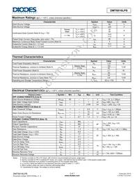 DMT6016LPS-13 Datasheet Page 2