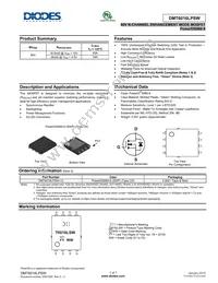 DMT6016LPSW-13 Datasheet Cover