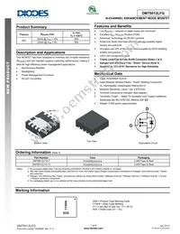 DMT8012LFG-13 Datasheet Cover