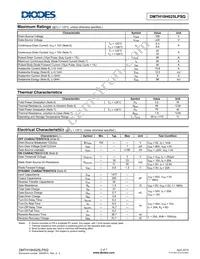 DMTH10H025LPSQ-13 Datasheet Page 2