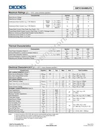 DMTH10H4M5LPS-13 Datasheet Page 2