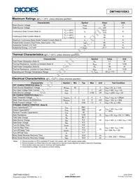 DMTH6010SK3-13 Datasheet Page 2