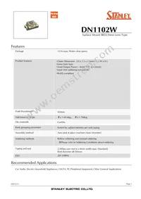 DN1102W-TR Datasheet Cover