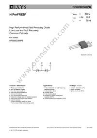 DPG20C300PB Datasheet Cover