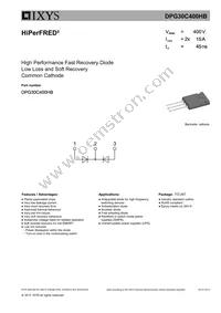 DPG30C400HB Datasheet Cover