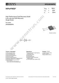 DPG30I300PA Datasheet Cover