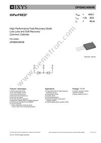 DPG60C400HB Datasheet Cover