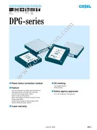 DPG750 Datasheet Cover