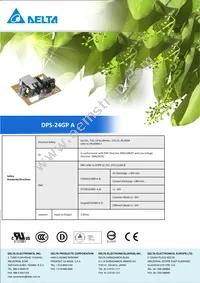 DPS-24GP A Datasheet Page 2