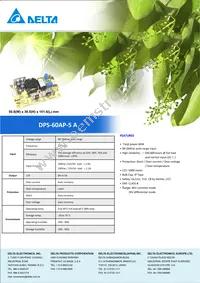 DPS-60AP-5 A Datasheet Cover