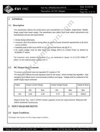 DPS060250U-P5P-TK Datasheet Page 3