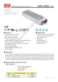 DPU-3200-48 Datasheet Cover