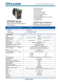 DPX2024WD15 Datasheet Cover