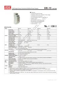 DR-15-24 Datasheet Cover