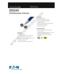 DR1040-470-H Datasheet Cover