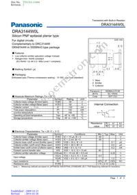 DRA3144W0L Datasheet Cover