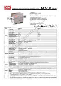 DRP-240-48 Datasheet Cover