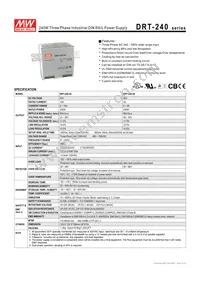 DRT-240-24 Datasheet Cover