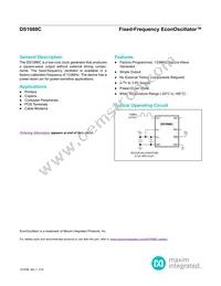 DS1088CX-133+T Datasheet Cover