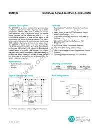 DS1094LU+ Datasheet Cover