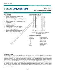 DS1225Y-150IND+ Datasheet Cover