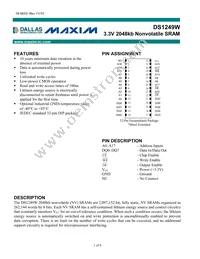 DS1249W-100IND# Datasheet Cover