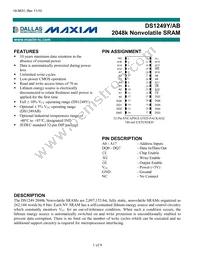 DS1249Y-85# Datasheet Cover