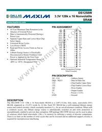 DS1258W-100# Datasheet Cover