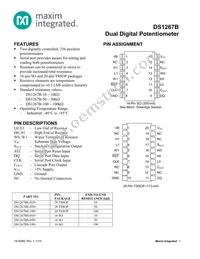 DS1267BS-100+T/R Datasheet Cover