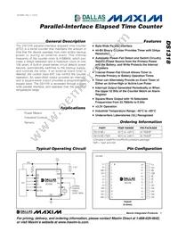 DS1318E+T&R Datasheet Cover