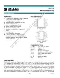 DS1336S/T&R Datasheet Cover