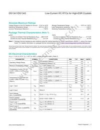 DS1341T+ Datasheet Page 2