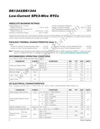 DS1344D-33+ Datasheet Page 2