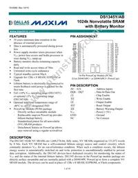 DS1345ABP-70+ Datasheet Cover