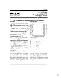 DS1345BL-70IND Datasheet Cover