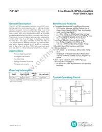 DS1347T+ Datasheet Cover