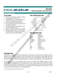 DS1481S+T&R Datasheet Cover