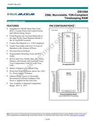 DS1554WP-120IND Datasheet Cover