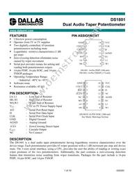 DS1801E-014/T&R Datasheet Cover