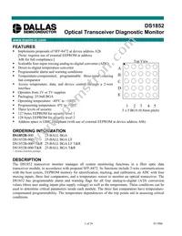 DS1852B-00C+ Datasheet Cover