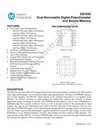 DS1855E-C01+T&R Datasheet Cover