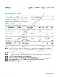 DS18S20-C01+ Datasheet Page 2