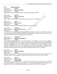 DS2154LNA2+ Datasheet Page 17
