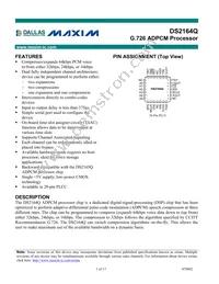 DS2164Q+ Datasheet Cover