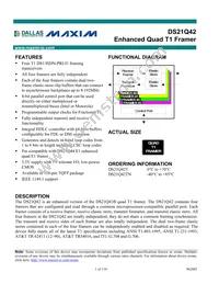 DS21Q42T+ Datasheet Cover