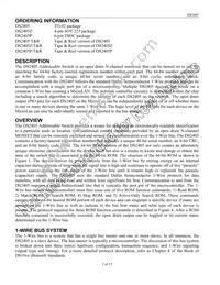 DS2405Z+T&R Datasheet Page 2