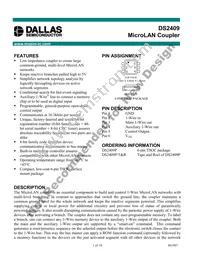 DS2409P/T&R Datasheet Cover