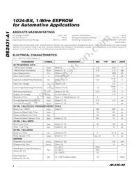 DS2431P-A1+T Datasheet Page 2